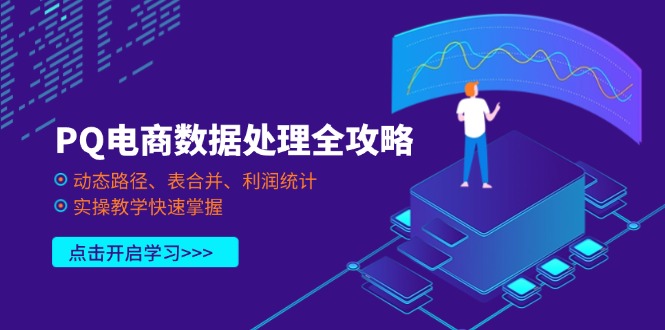 （14240期）PQ电商数据处理全攻略，动态路径、表合并、利润统计，实操教学快速掌握-东方学社-专注互联网创业,知识付费,副业轻创