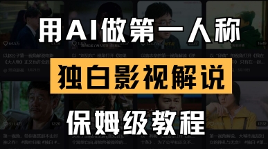 用AI做第一人称独白影视解说，手把手教学，保姆级教程-东方学社-专注互联网创业,知识付费,副业轻创